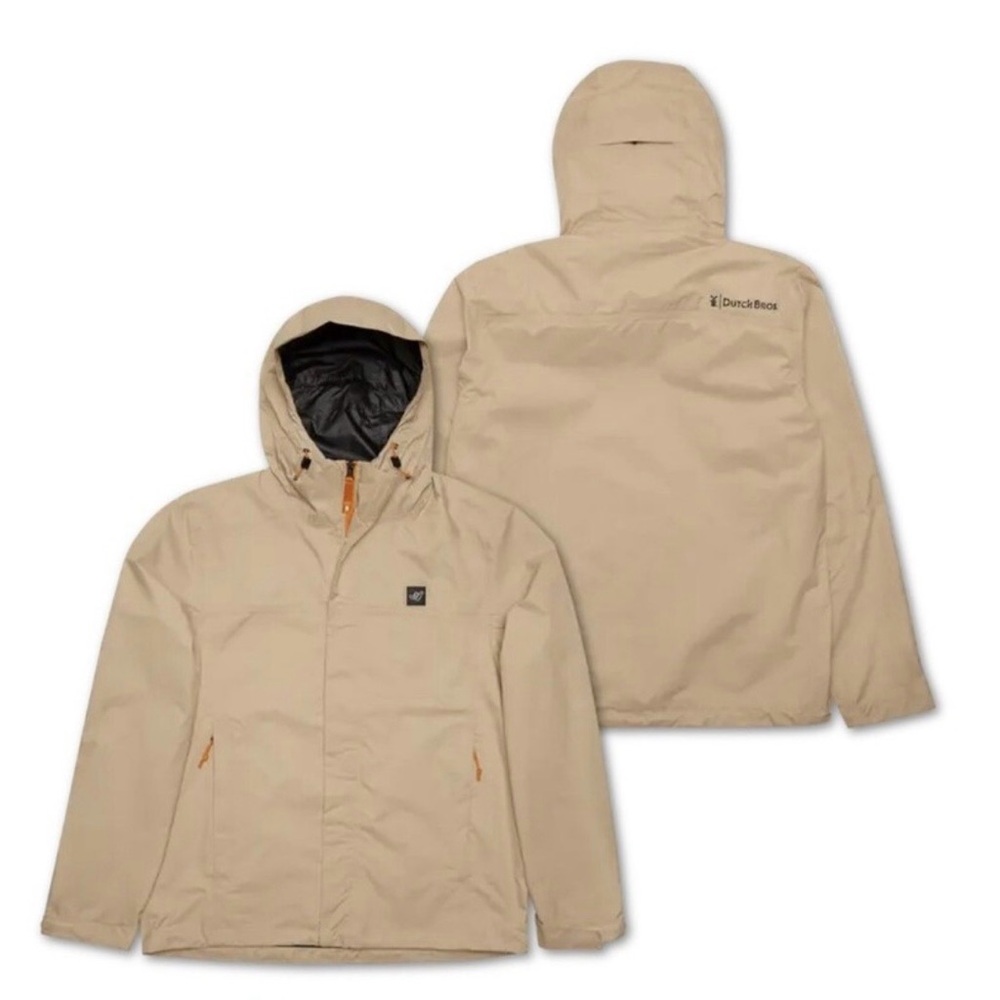 NWOT Dutch Bros Mens Rain Jacket Medium